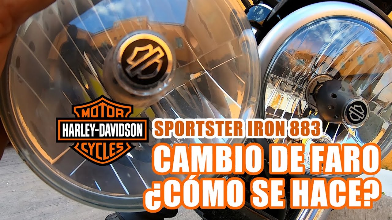 CAMBIO DE FARO DE HARLEY IRON 883