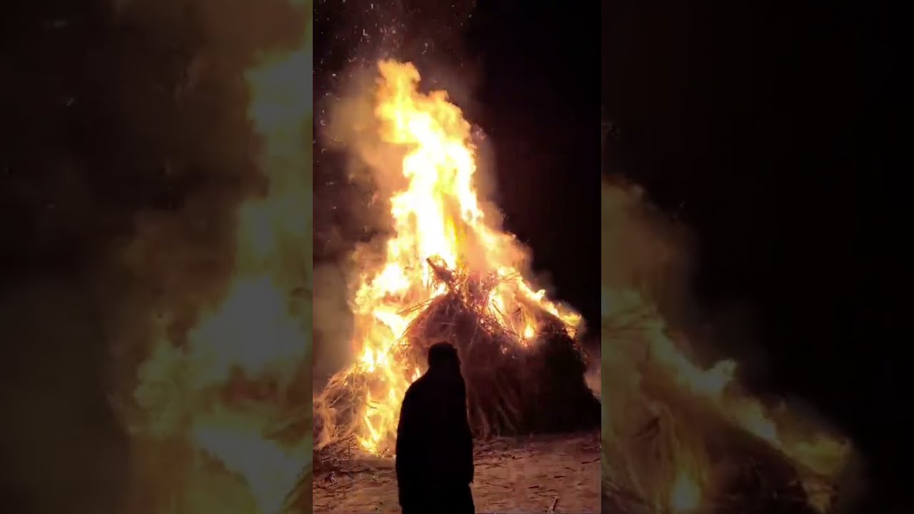 Darogahata siwan ka holika dahan #trending #video #trendingvideo #ytviral #holi #holikadahan #song 