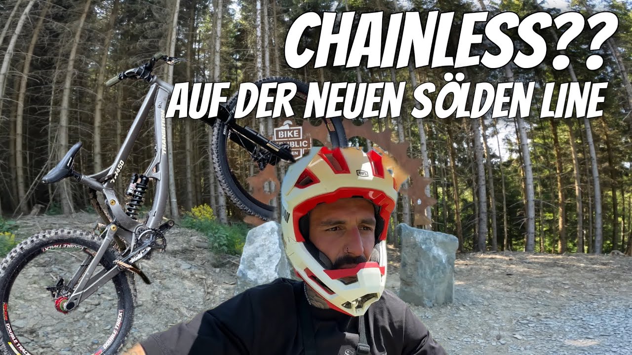 Green Hill Bikepark I Sölden line Hot or Schrott? I Trasition TR450 Chainless training