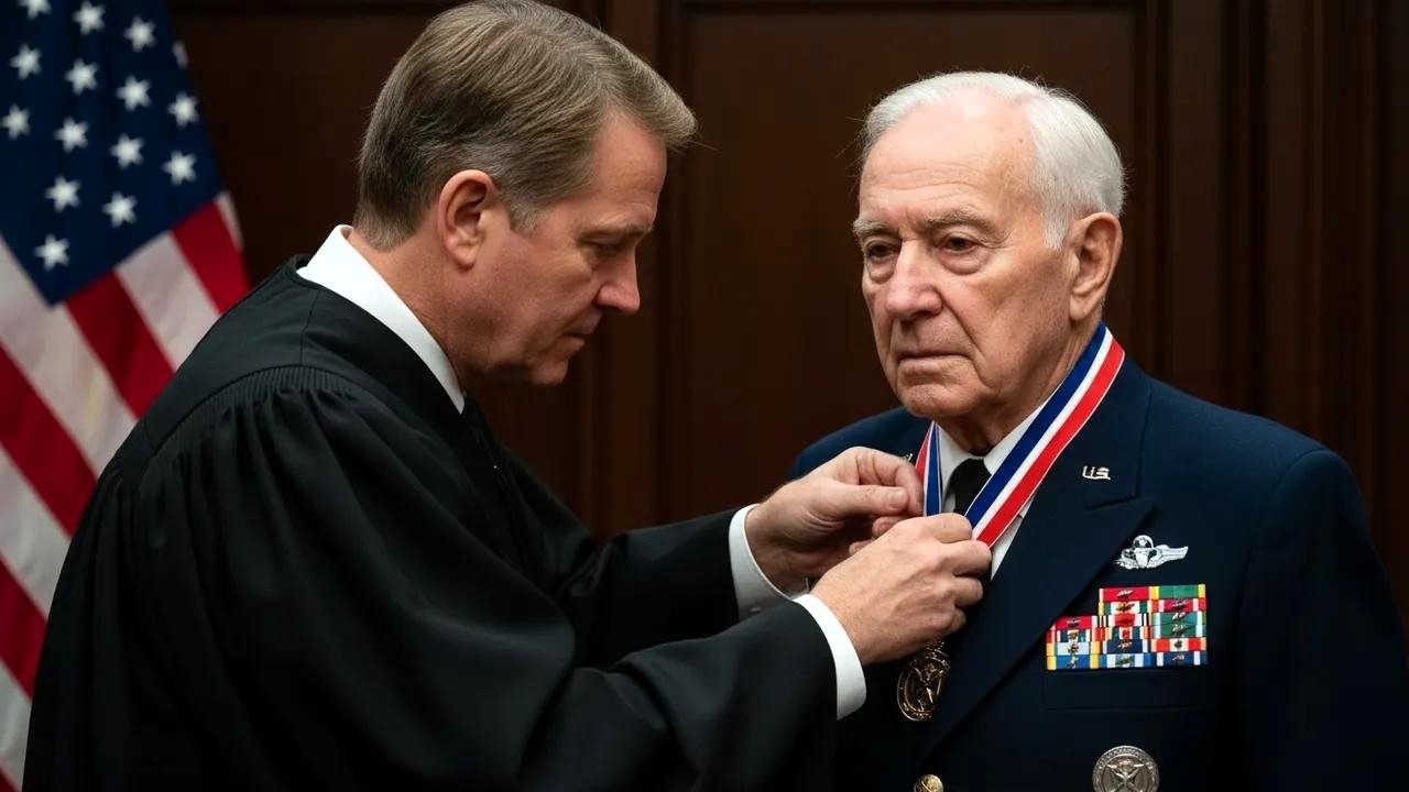 Sędzia nakazuje weteranowi zdjęcie medalu – konsekwencje, które zmieniają jego życie