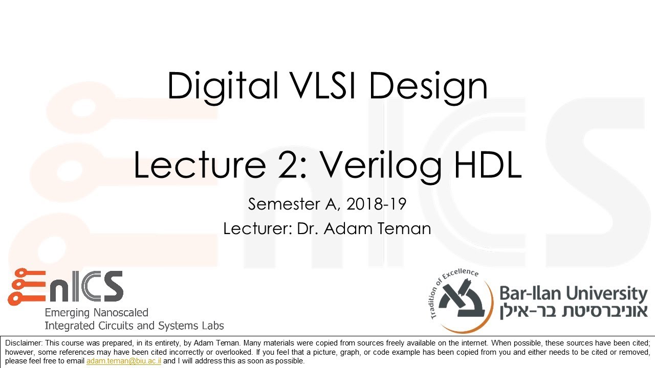 DVD - Lecture 2: Verilog
