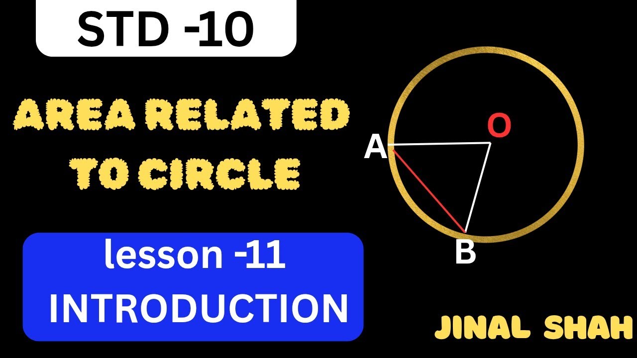Std -10 | l- 11 | Area related to circle | maths |Exercise:- 11.1 | Introduction # Jinal shah
