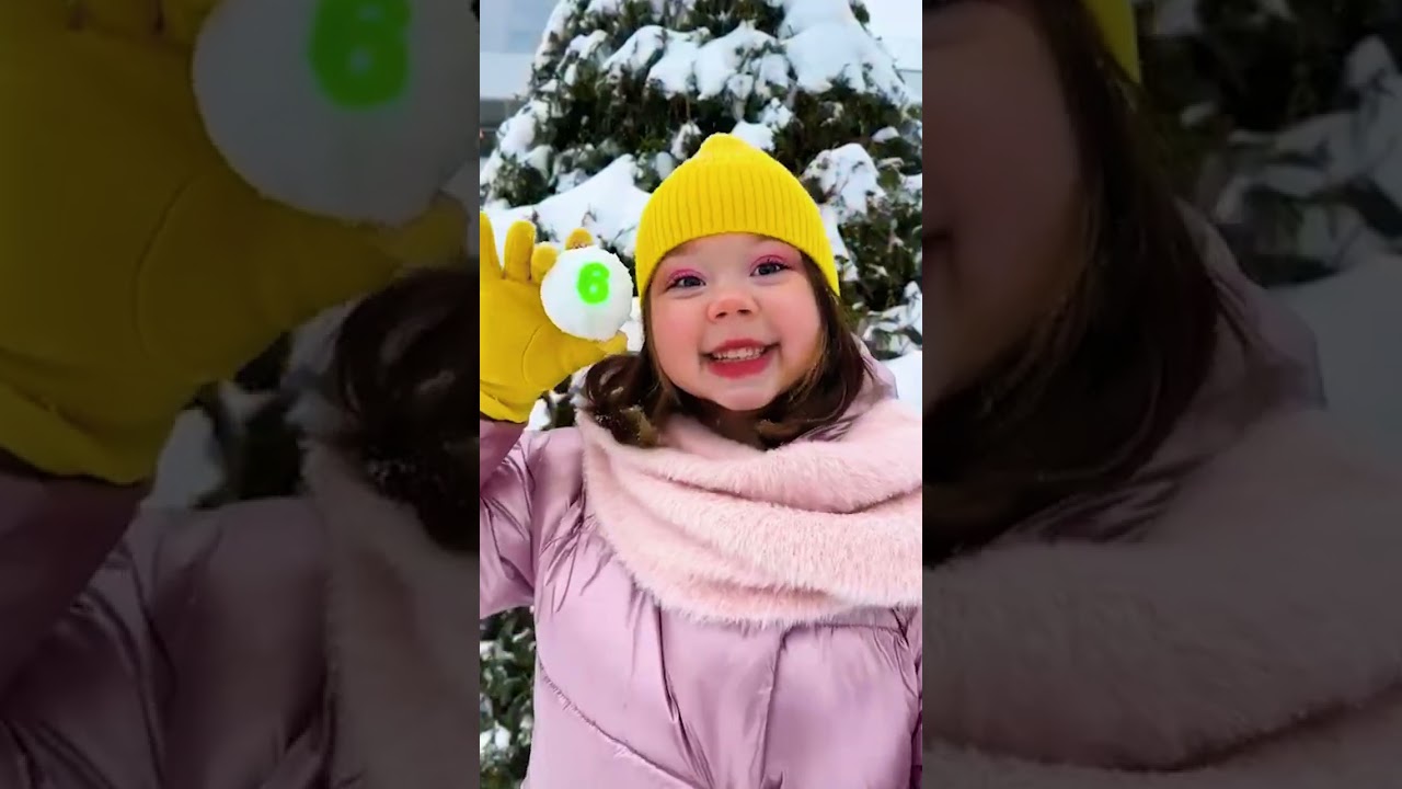 How Many Snowballs? Let&rsquo;s Count Together! 🔢❄️ #shorts #learn