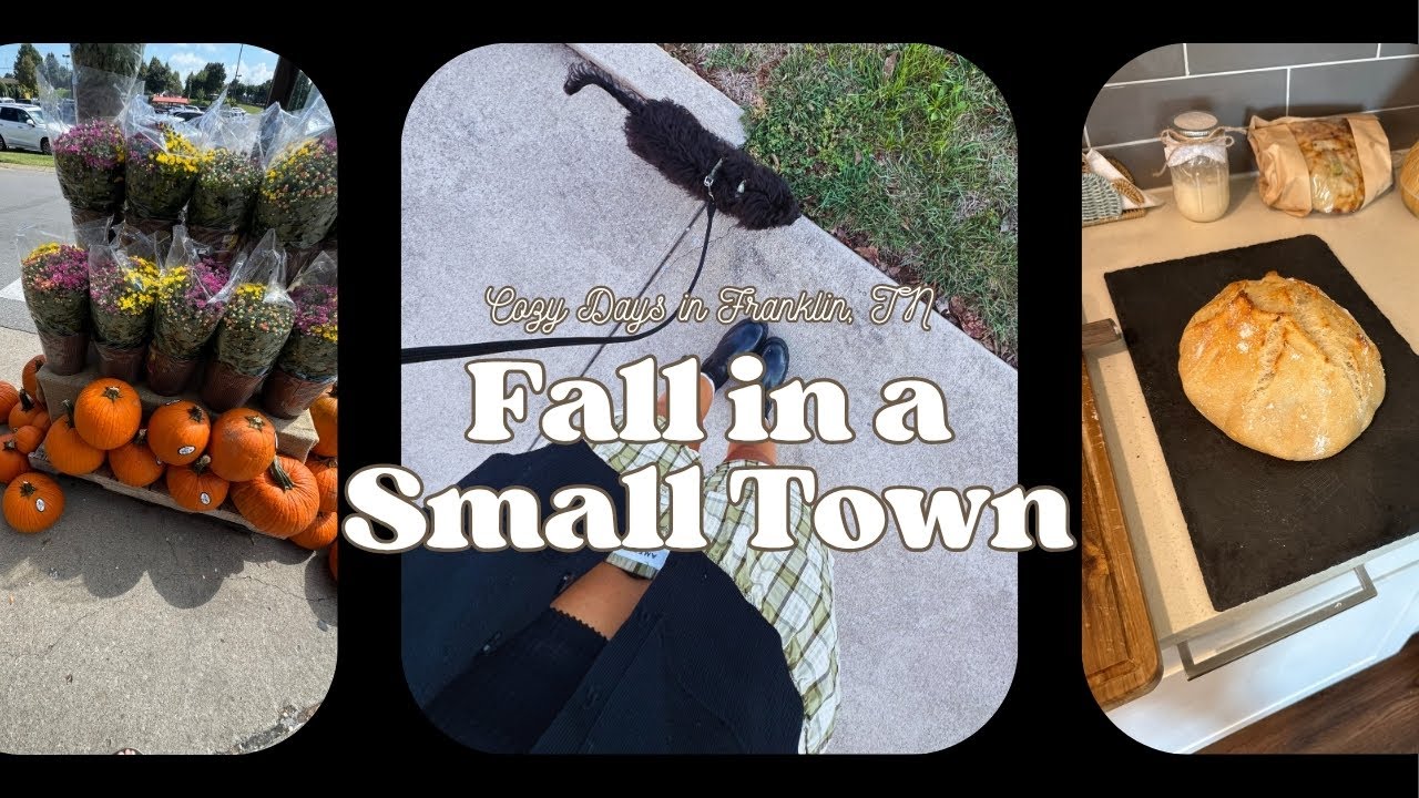 Fall in a Small Town 🍂 Cozy Days, Thrifting & Sourdough in Franklin, TN