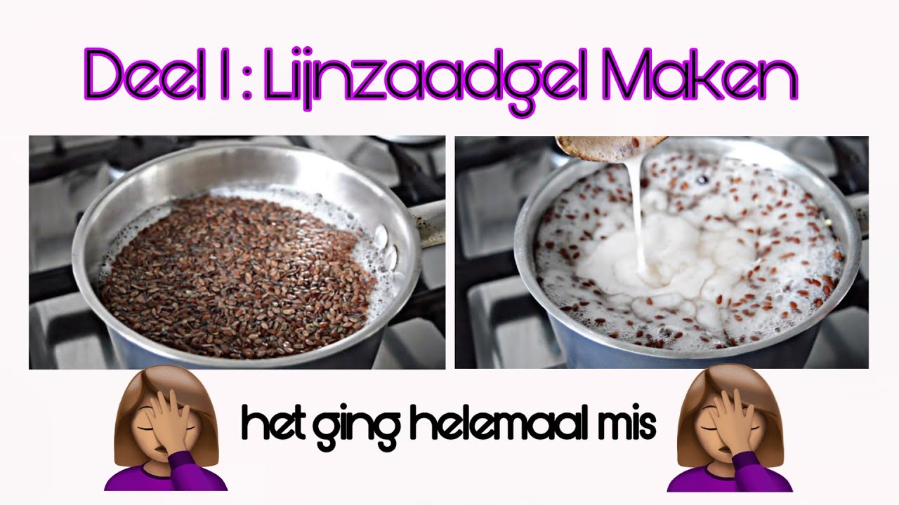 Deel 1: Lijnzaad Gel Maken - Don't Do As I Do, Do As I Say!