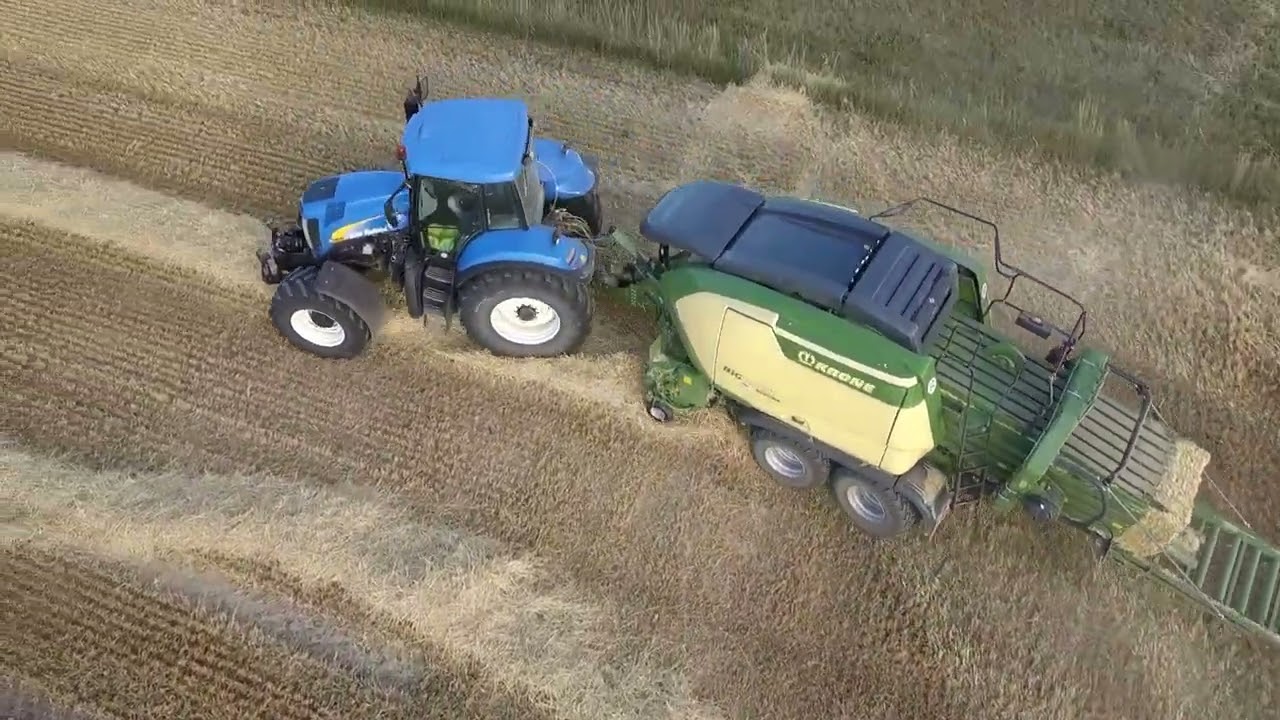 [GoPro/DJI] Stroh pressen | New Holland T8040