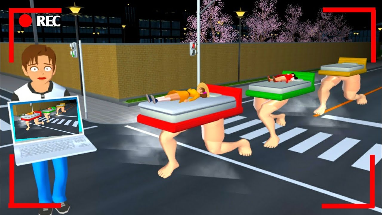 Cctv yuta merekam monster kasur disakura simulator 