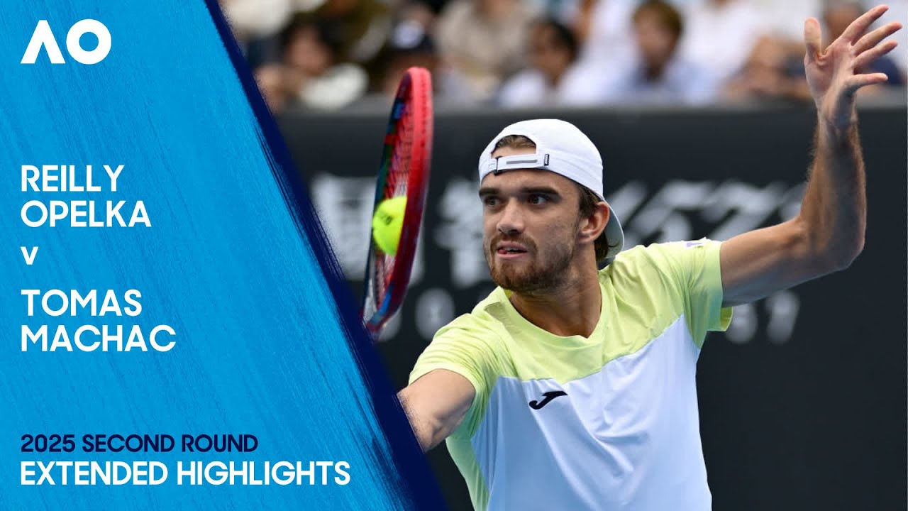 Reilly Opelka v Tomas Machac Extended Highlights | Australian Open 2025 Second Round