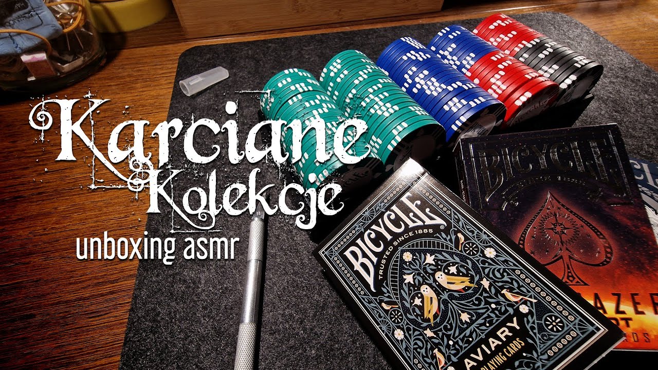ASMR 🎧 N | Karciane kolekcje na dobranoc 2 (szept, unboxing)