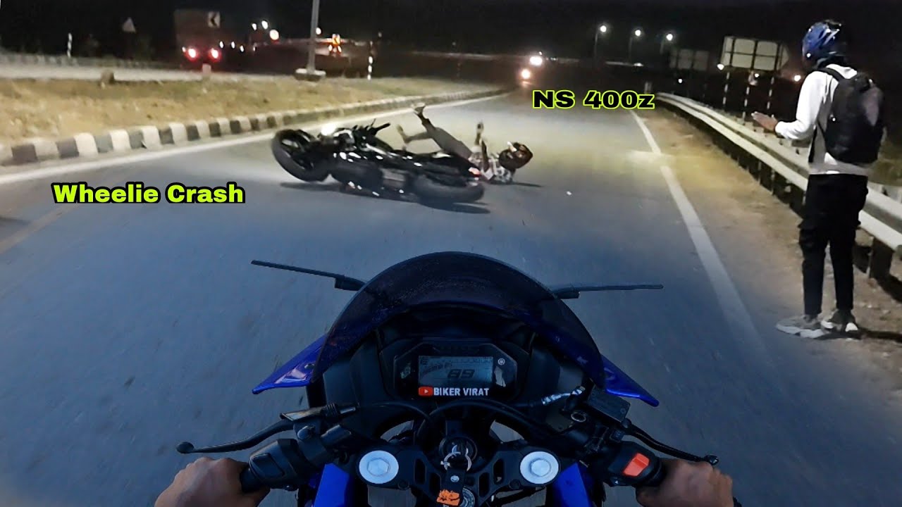 Sunday Ride | NS 400z Wheelie Crashed 😲 | Total Loss 