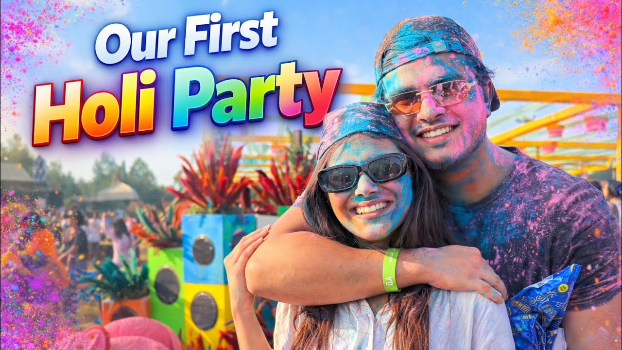 How we celebrated our Holi 😍