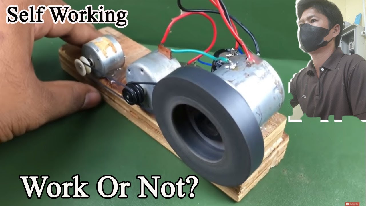 Real or Fake? #Free energy 100% mobile charging self running machine generator using dc motor