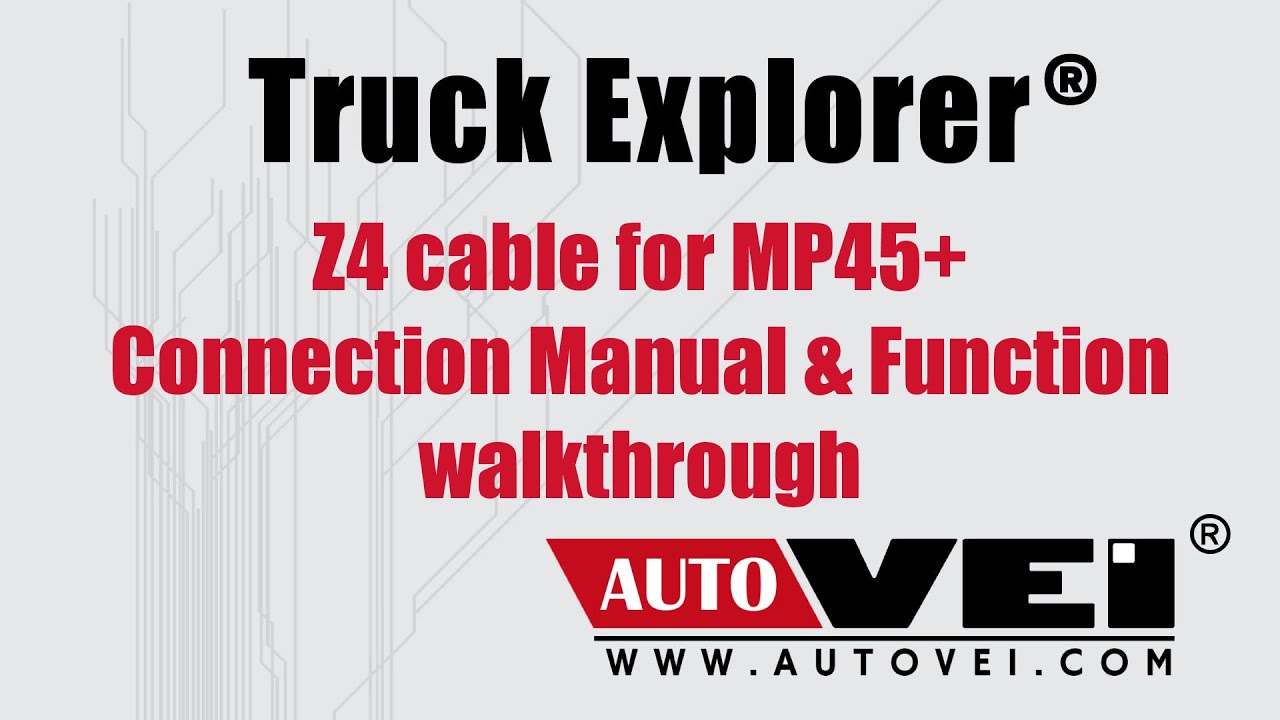 AutoVEI Z4 cable for Mercedes MP4 and MP5