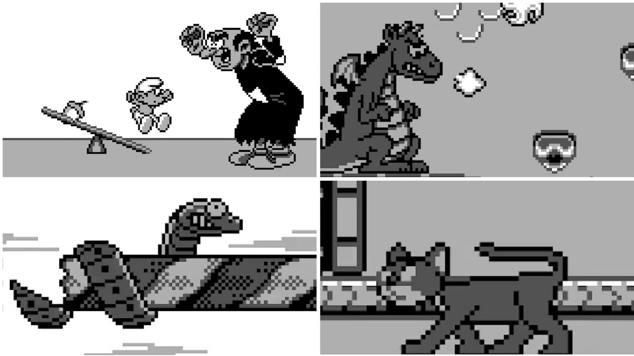 The Smurfs (GameBoy) All Bosses (No Damage)