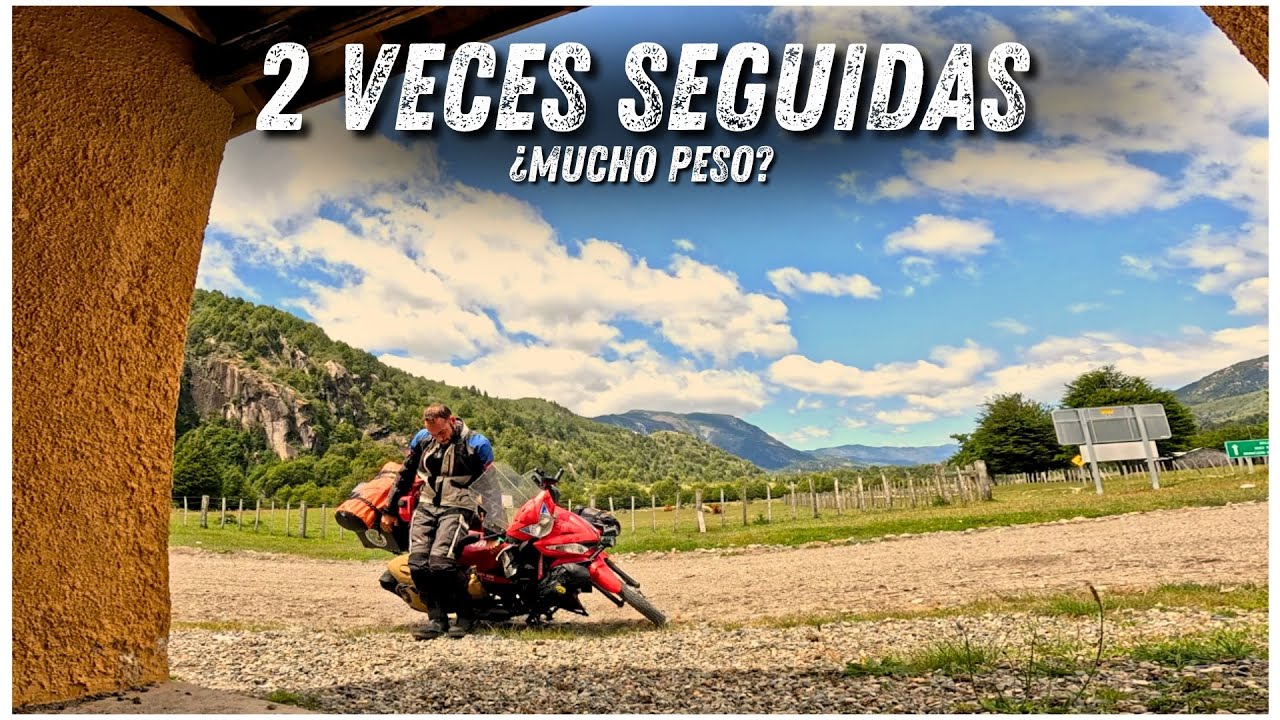 Se CAE SOLA 2 VECES... ¿Es MUCHO PESO para una 110cc? | USHUAIA a ALASKA en 110cc | Cap.17