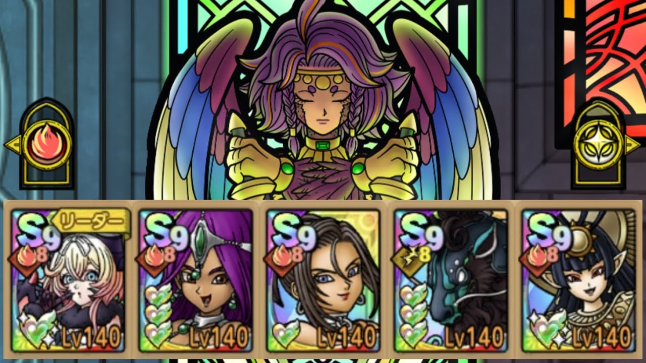 【ＤＱタクト(高凸向け)】指揮者の神殿「バギ_呪文･息」Lv15 (Lv14以下も対応)　6ターンクリア（能力開放度100）
