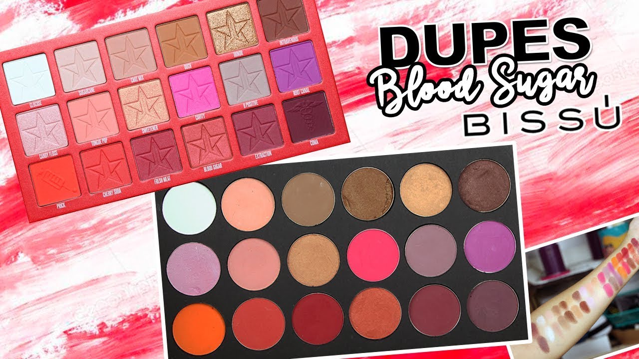 DUPES CON BISSÚ: BLOOD SUGAR de Jeffree Star Cosmetics / Individuales y Cuartetos | Karla Burelo :)
