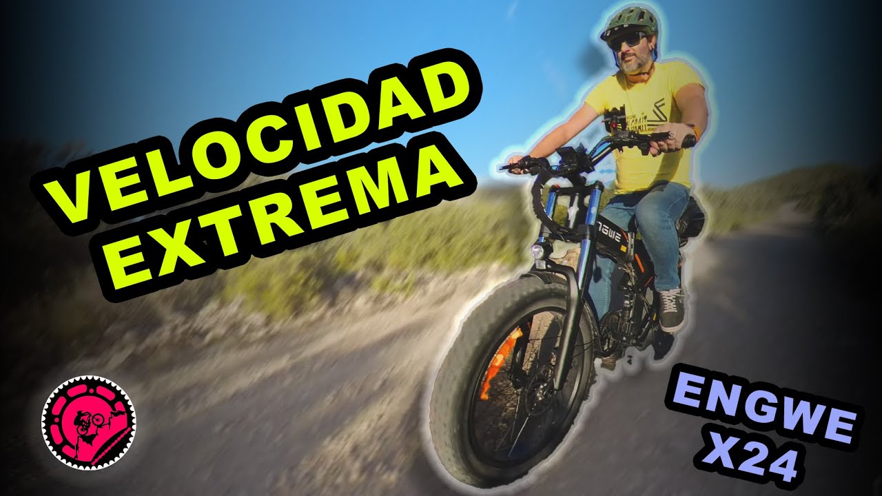 ENGWE X24 a toda velocidad por la montaña