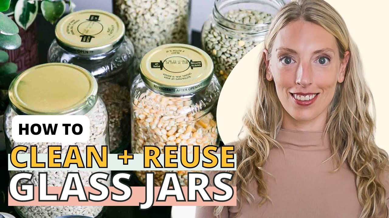 How to Clean Labels from Glass Jars to Reuse in the Kitchen ♻️