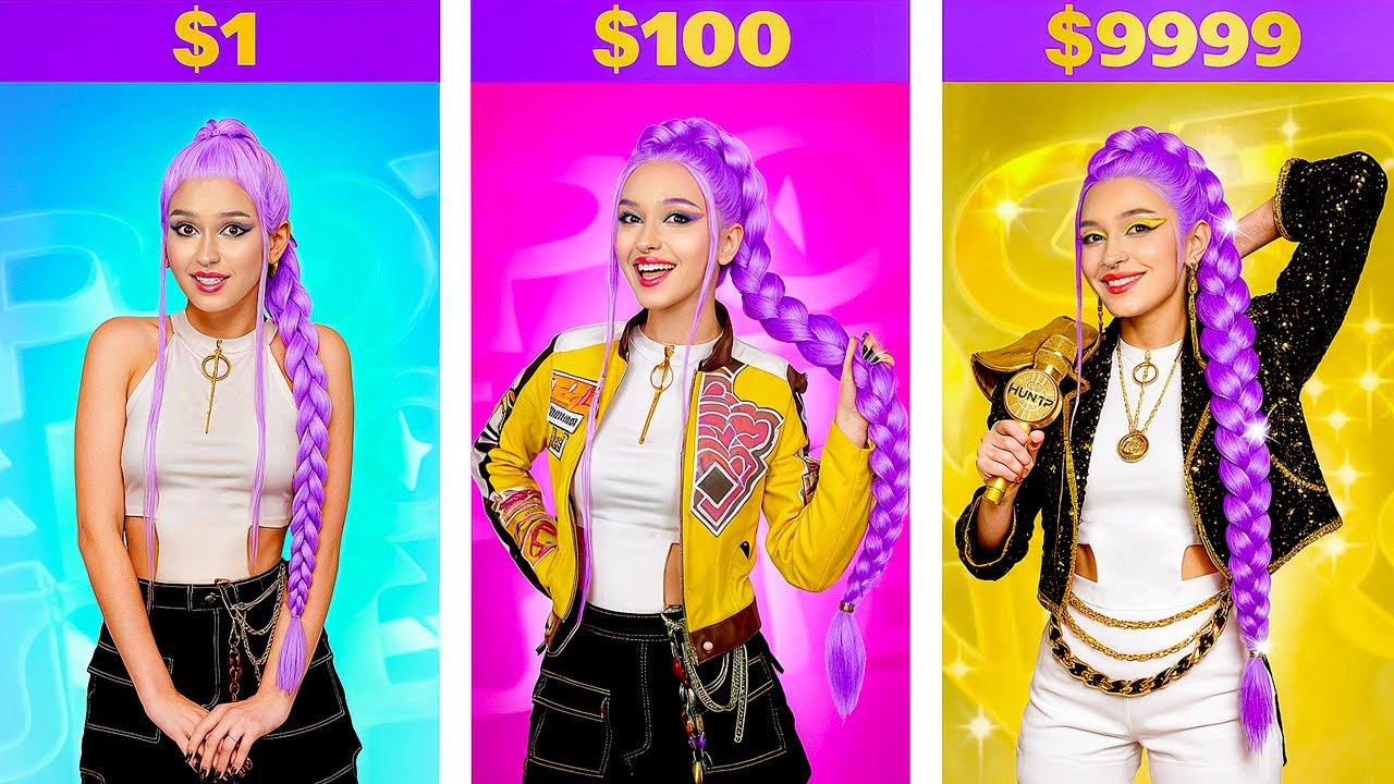 Relooking K-Pop Demon Hunters ! Rumi De 1 $ A 1,000,000 $ Dans La Vraie Vie !