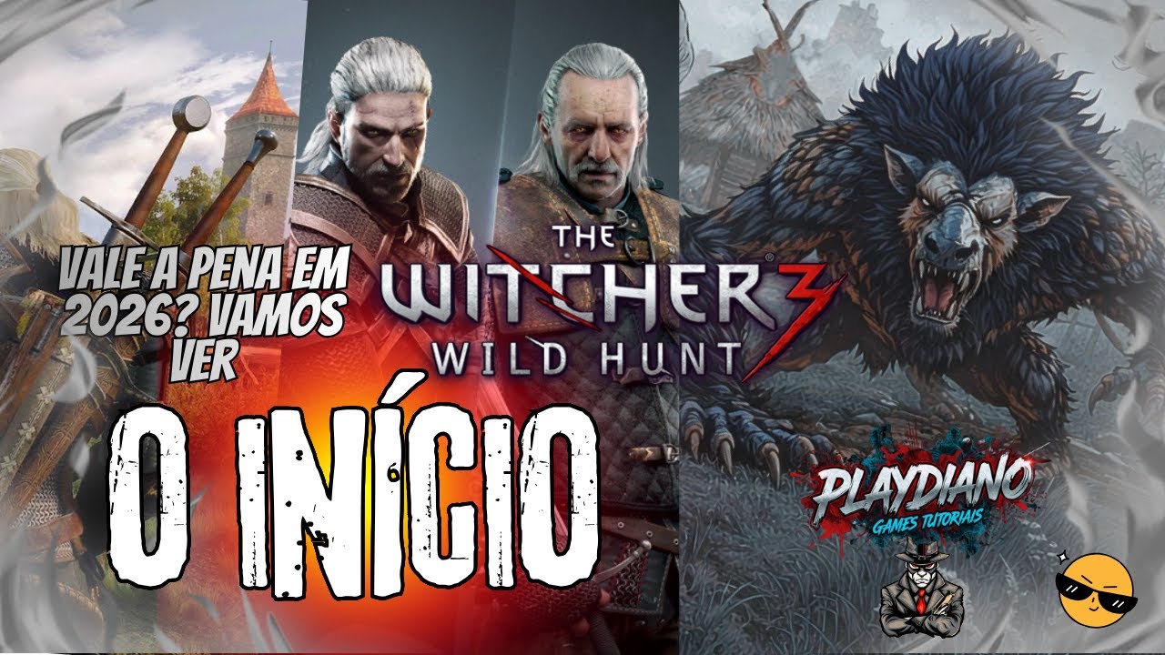 The Witcher 3 Wild Hunt 🔥 O Começo de Tudo ⚔️ Vale a Pena em 2026? Primeira Gameplay