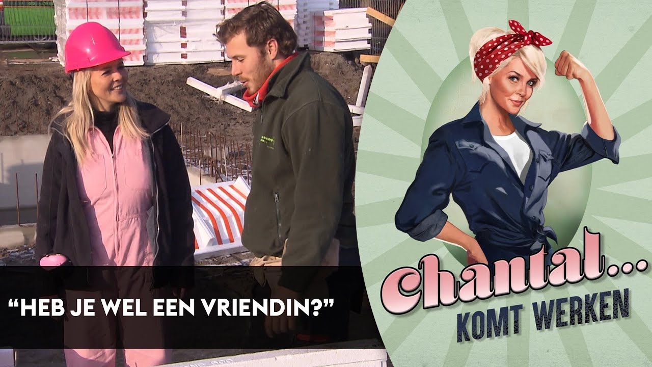 Chantal hangt aan de lippen van knappe timmerman - CHANTAL KOMT WERKEN