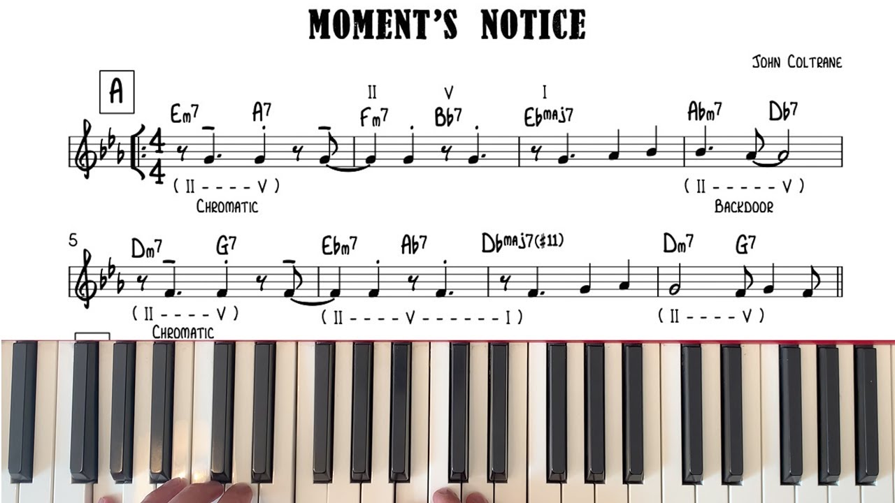 Moment's Notice (John Coltrane) Tutorial & Analysis | The Jazz Pursuit