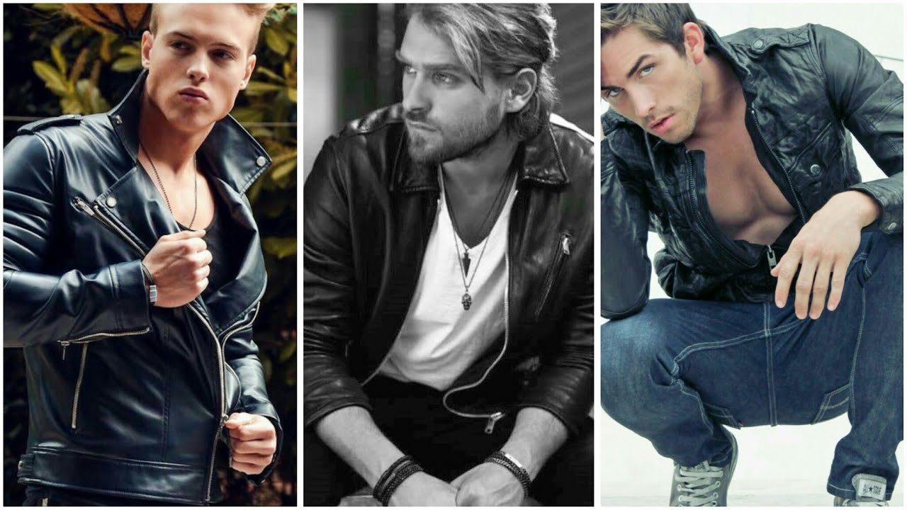 Modern and sexy leather outfits ideas for boys and men.