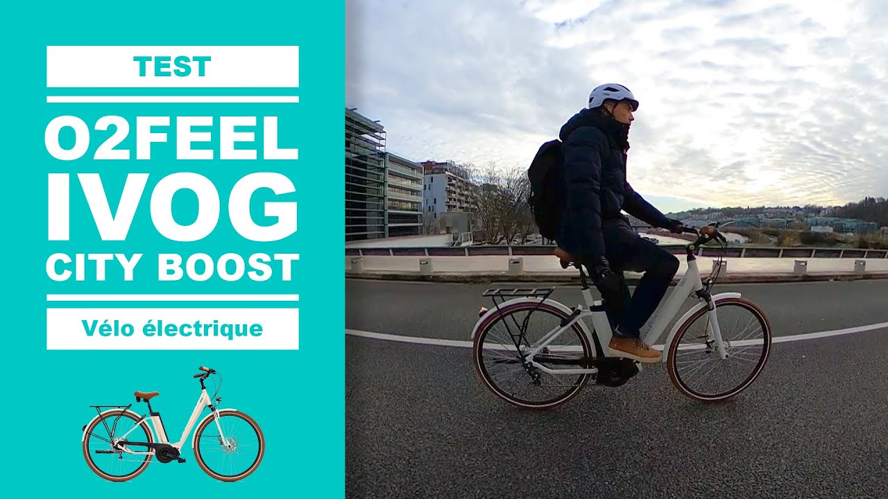 Vélo éléctrique IVOG CITY BOOST de O2Feel (test, avis & review)