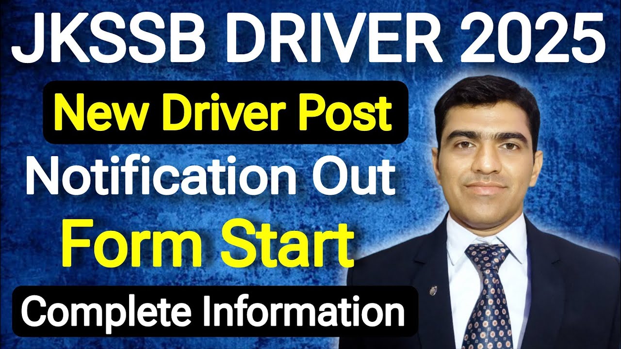 JKSSB DRIVER NEW VACANCY 2025 | JKSSB DRIVER JOB 2025 || JKSSB DRIVER EXAM DATE || JKSSB DRIVER BOOK