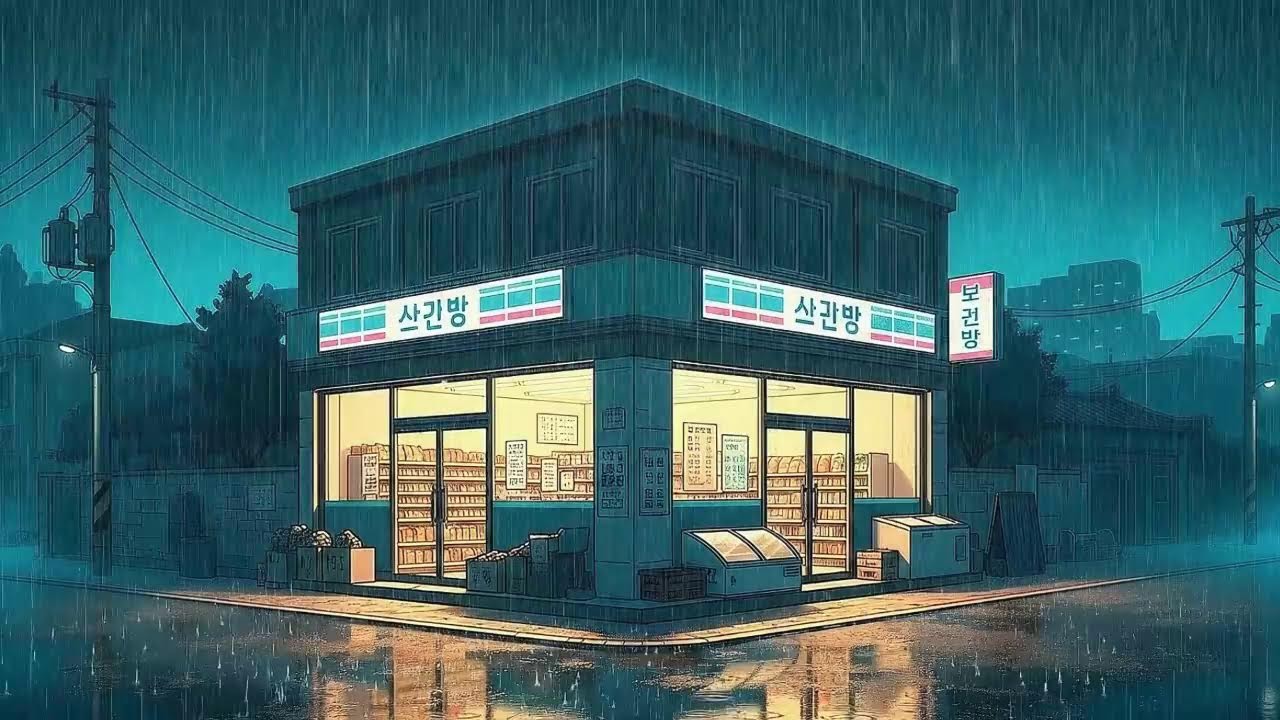 Rain Sounds with Lofi for Long Sessions in a Calm Korean Mood When You Can’t Focus 😌