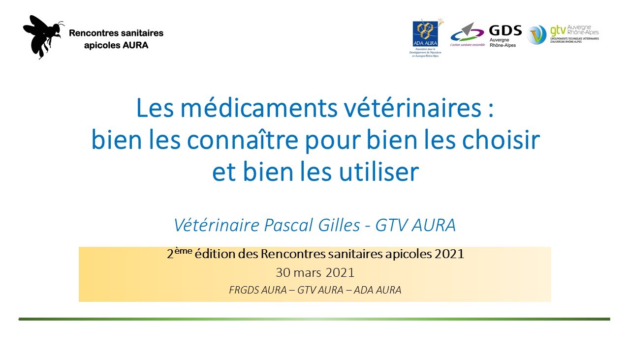 Les médicaments vétérinaires : bien les connaître pour bien les choisir et bien les utiliser.