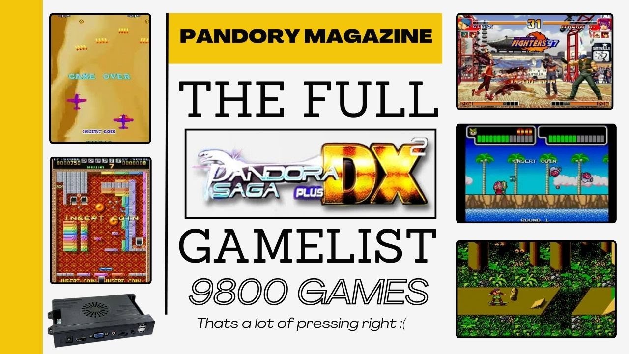 Pandora Saga DX Plus 2 - Full Game List (9800 Games!) | Ultimate Retro Arcade Collection?