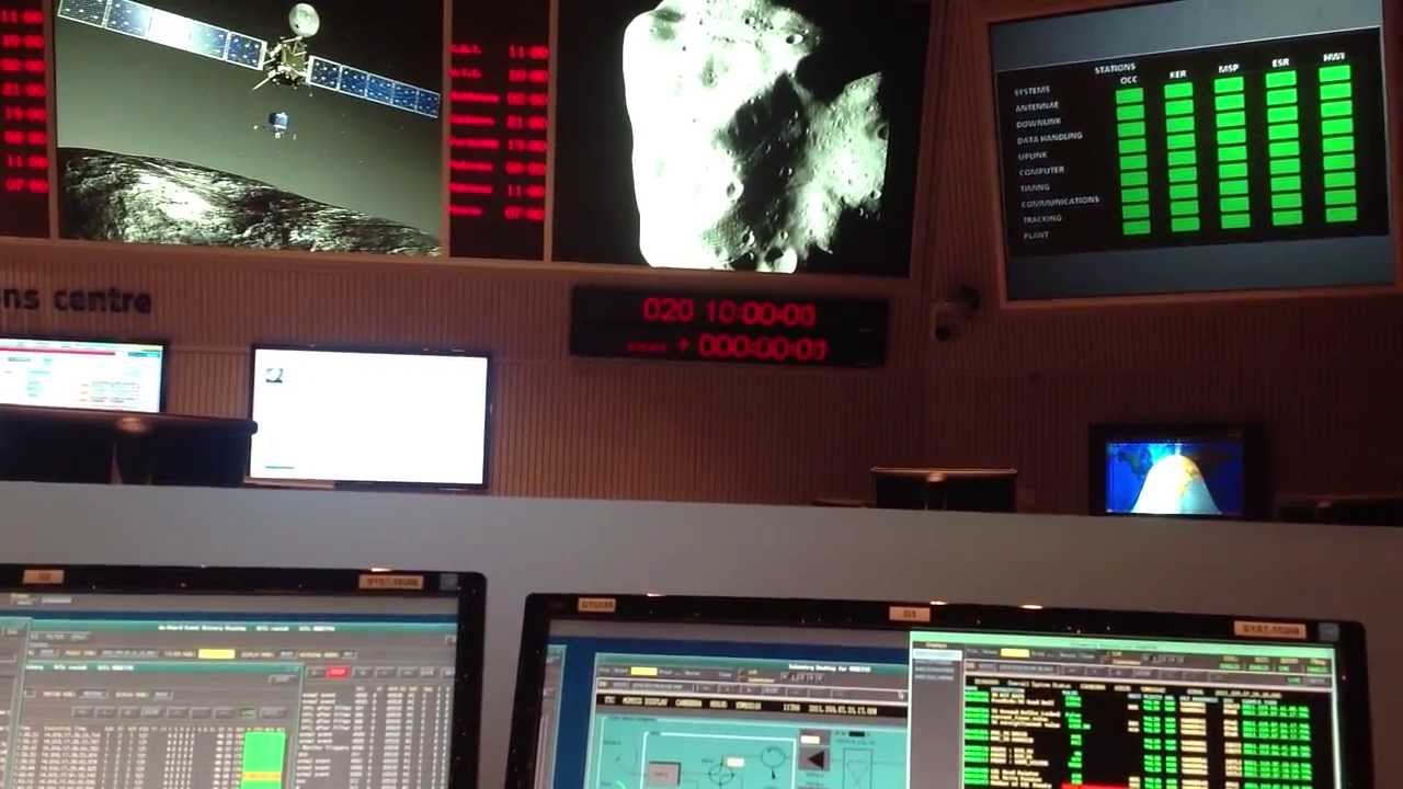 ESOC Main Mission Control counts down to #wakeuprosetta