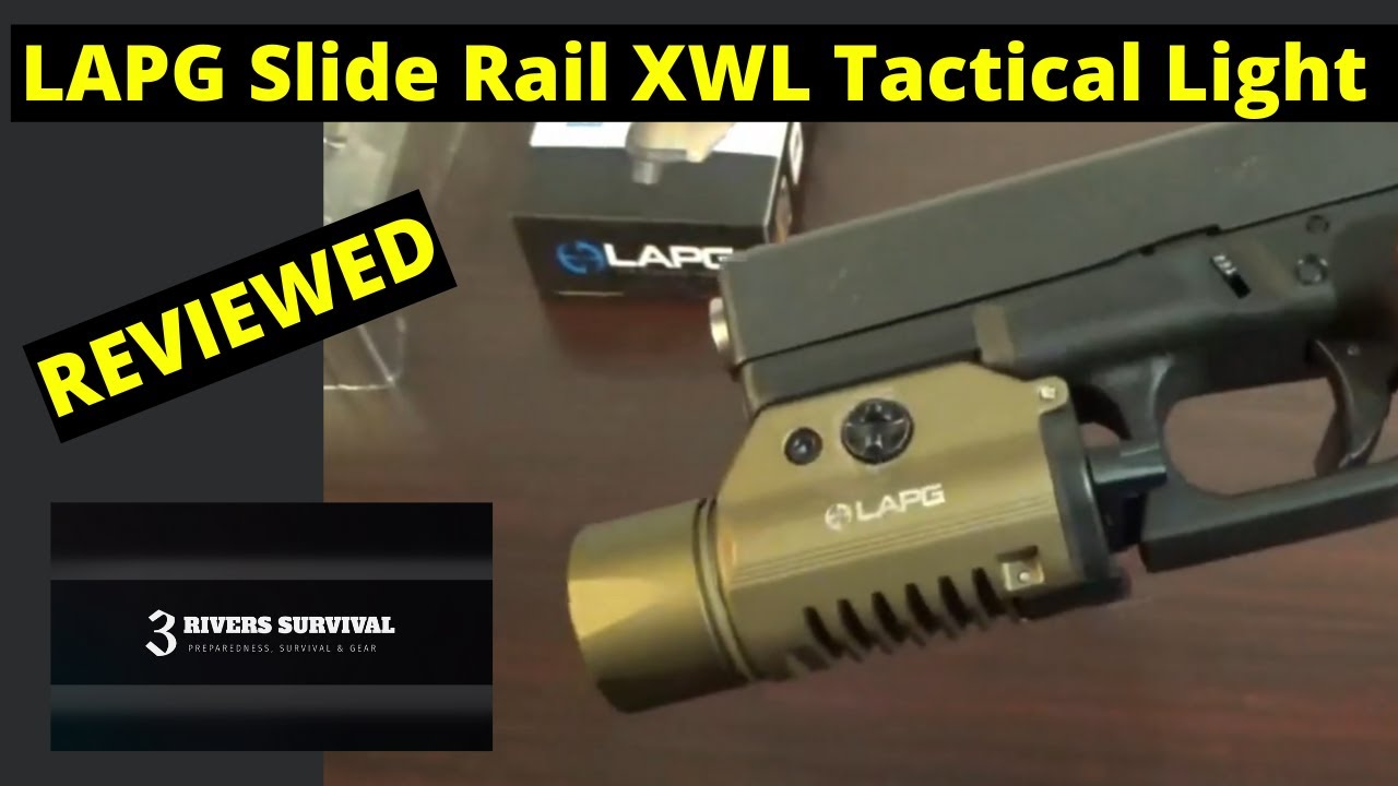 LA Police Gear Slide Rail XWL Tactical Light Review