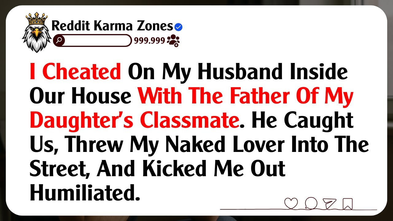 I  Cheated On My Husband Inside Our House With The Father Of My Daughter's Classmate. He Caught Us..