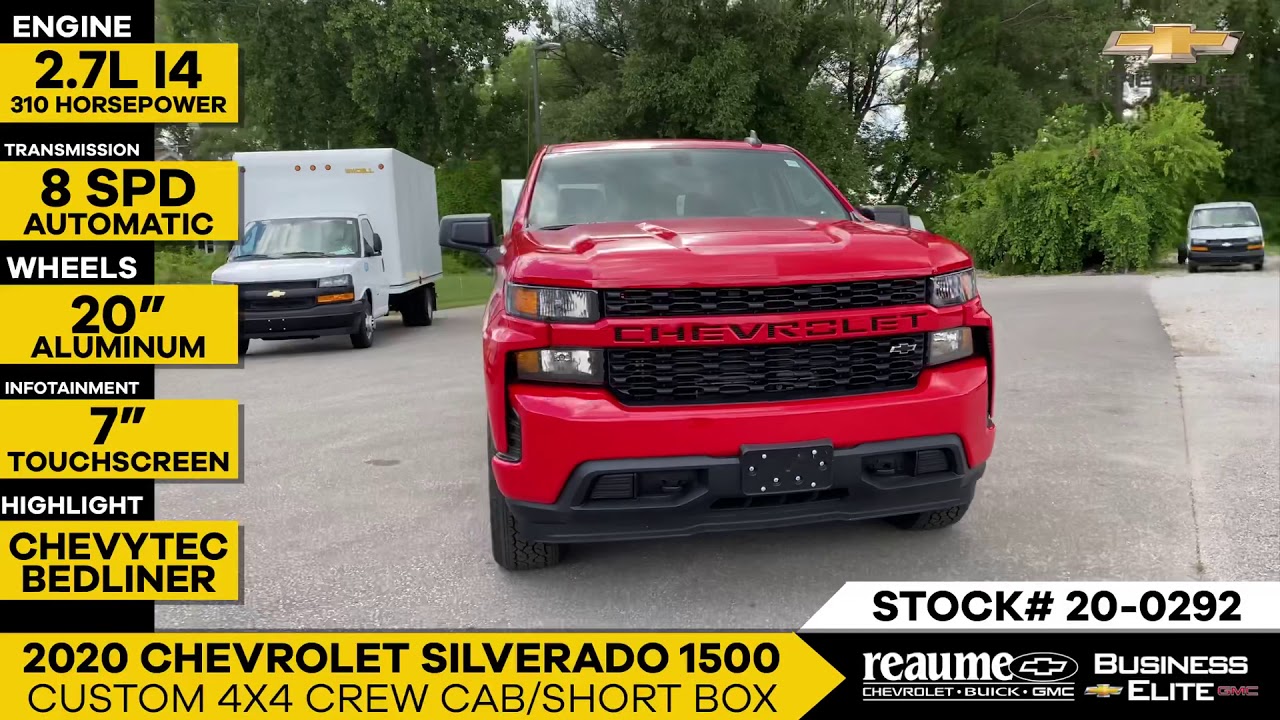 Reaumechev New 2020 Chevrolet Silverado 1500 Custom 4x4