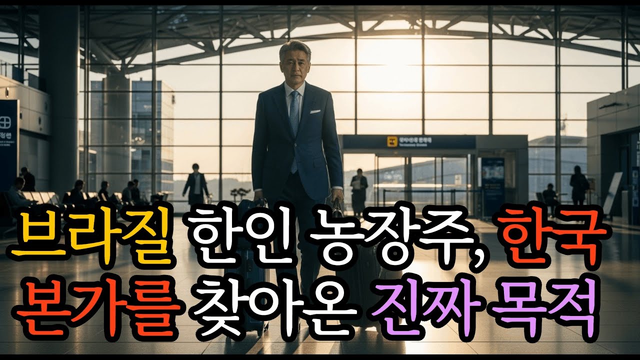 브라질 한인 농장주, 한국 본가를 찾아온 진짜 목적ㅣ노후사연ㅣ감동사연ㅣ시니어ㅣ실화사연 ㅣ오디오북