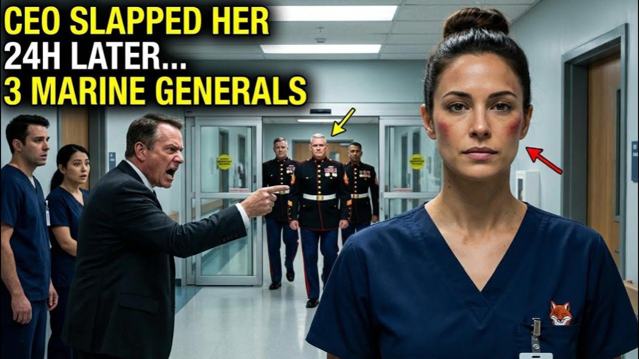 The CEO Slapped the “Quiet Nurse” — Next Day, 3 Marine Generals Came for Her