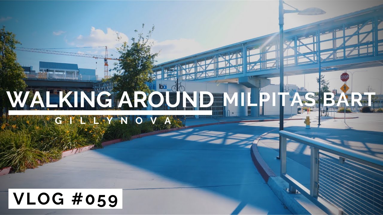 Walking Around Milpitas BART - 4K