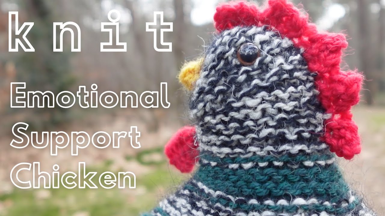 Finally Knitting an Emotional Support Chicken for myself | Project Vlog