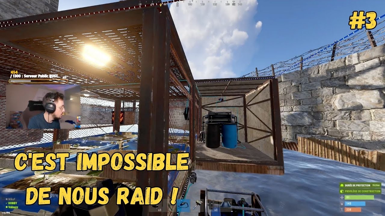 Ce soir il faut que la base soit terminée ! Rust #3