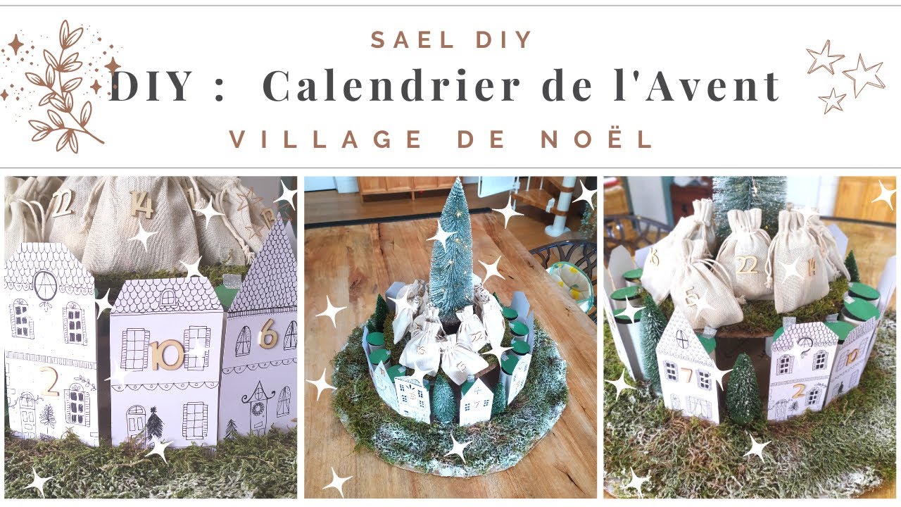 (D67) DIY : Calendrier de l'avant : village de noël