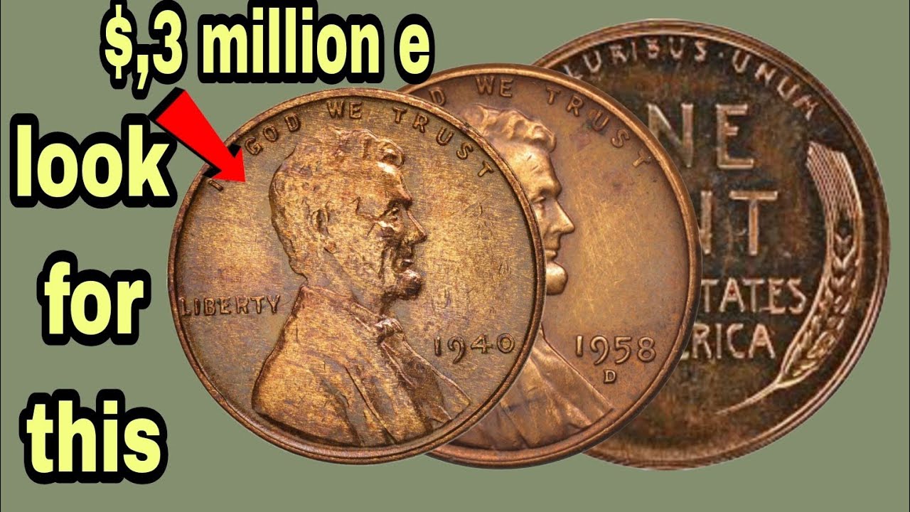 1940 & 1958-D Liberty One Cent Coins Value and History | Rare Wheat Pennies to Look For