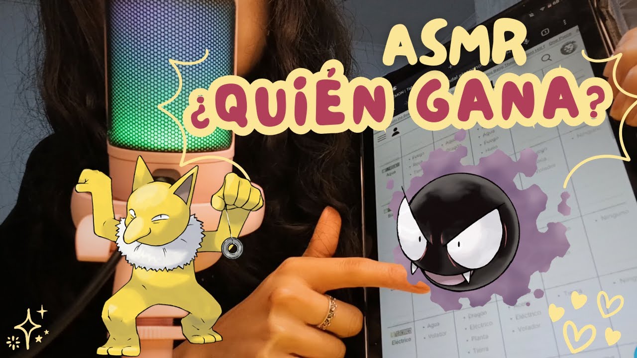 🎮✨ ASMR estudiando la tabla de tipos Pokémon | 💤 ASMR Pokémon