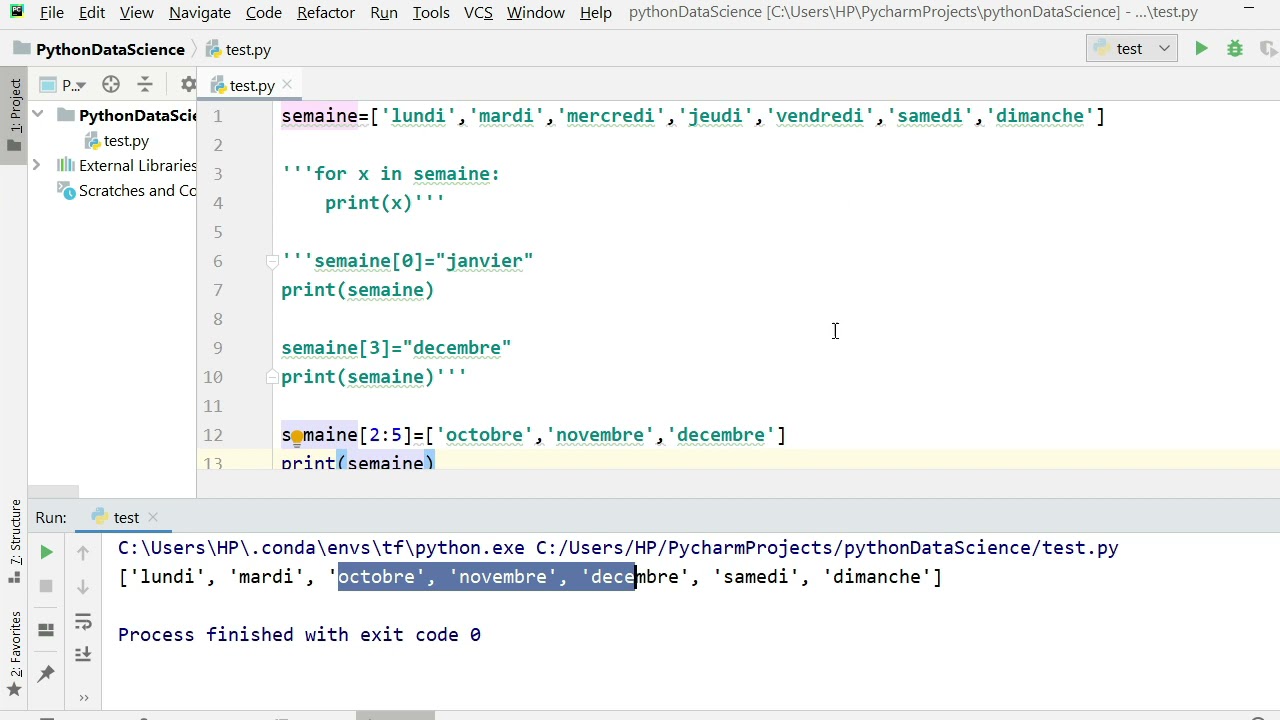 2. Les listes (suite)