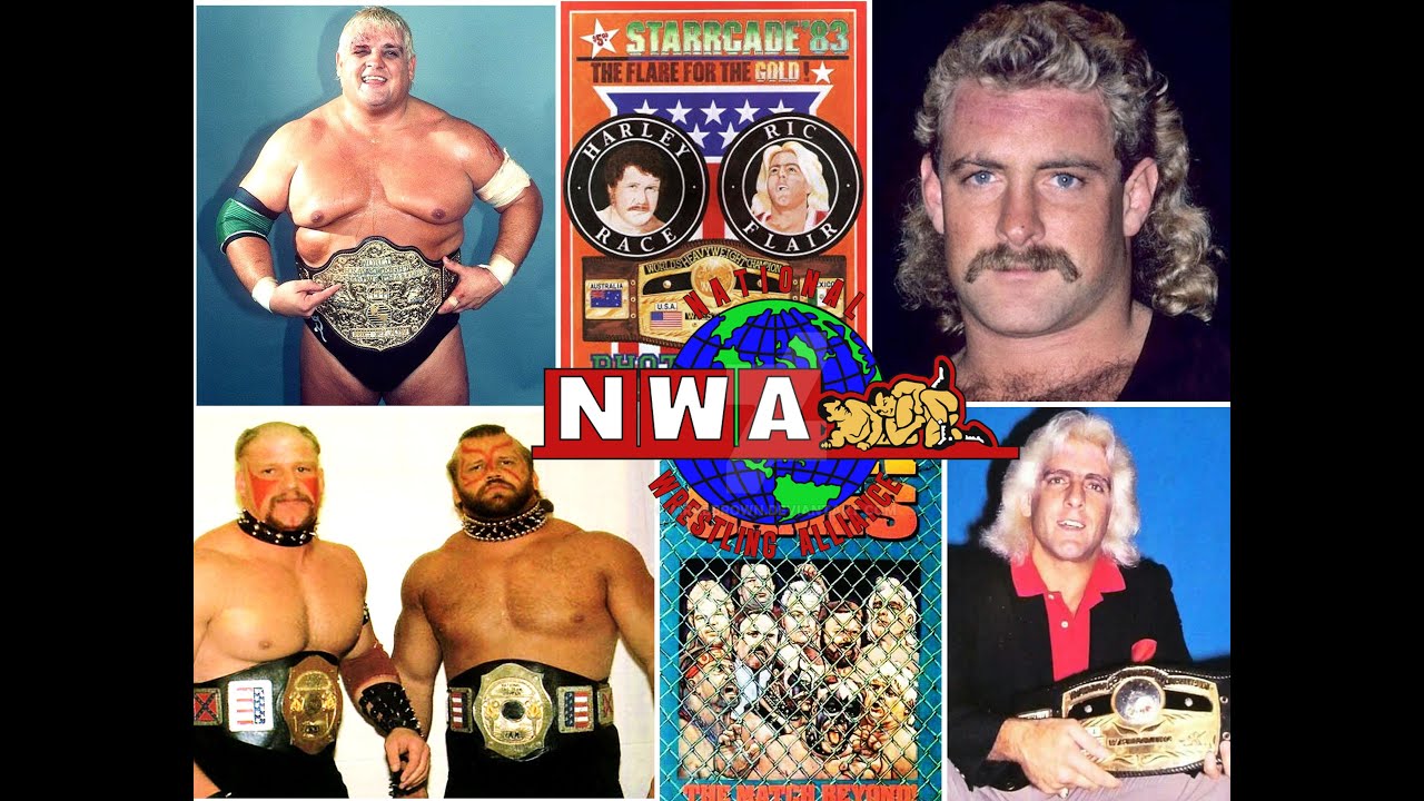 NWA Wrestling in the 1980s:  A Look Back Ric Flair Dusty Rhodes Lex Luger Sting 