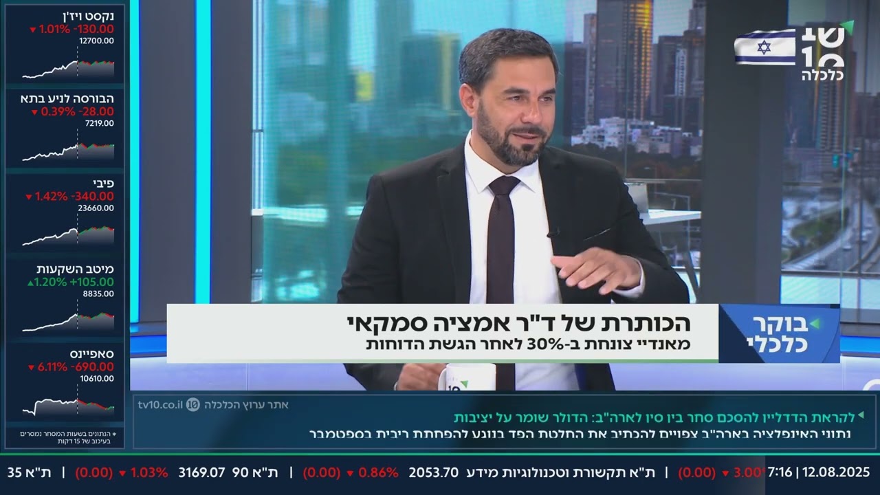 בוקר כלכלי עם אפרת נומברג יונגר - 12.08.25