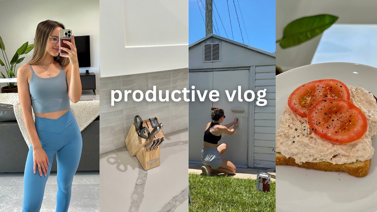 PRODUCTIVE VLOG | backyard progress, new backsplash, affordable clothing haul, broke my camera