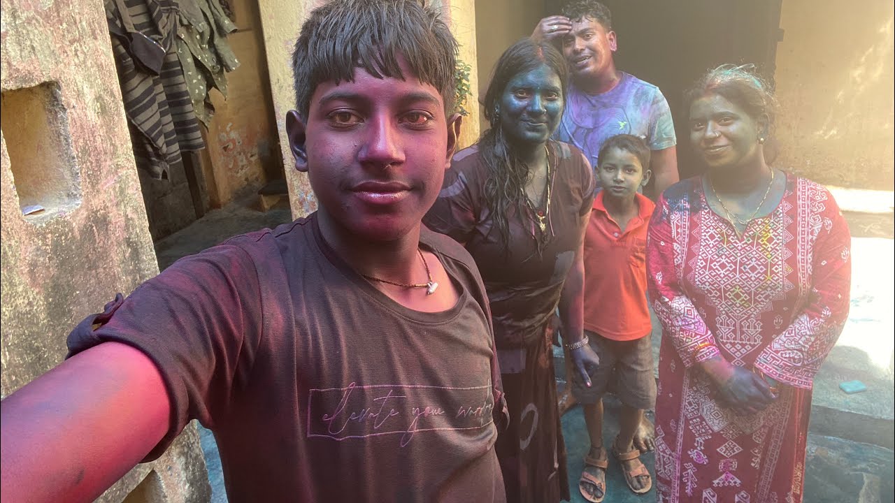Holi vlog 2026😍🩷! Holi with family 🎊
